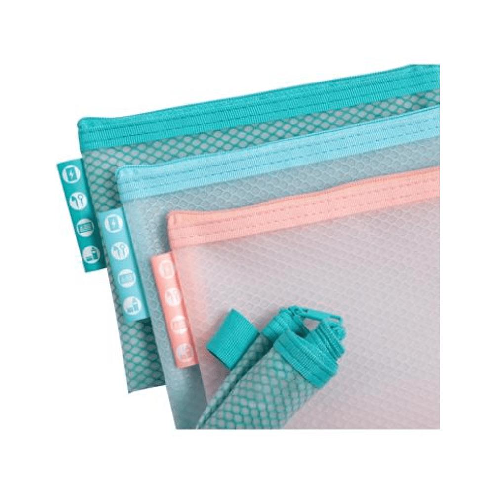Папка конверт на молнии "Chromaline Pastel", А6, ассорти
