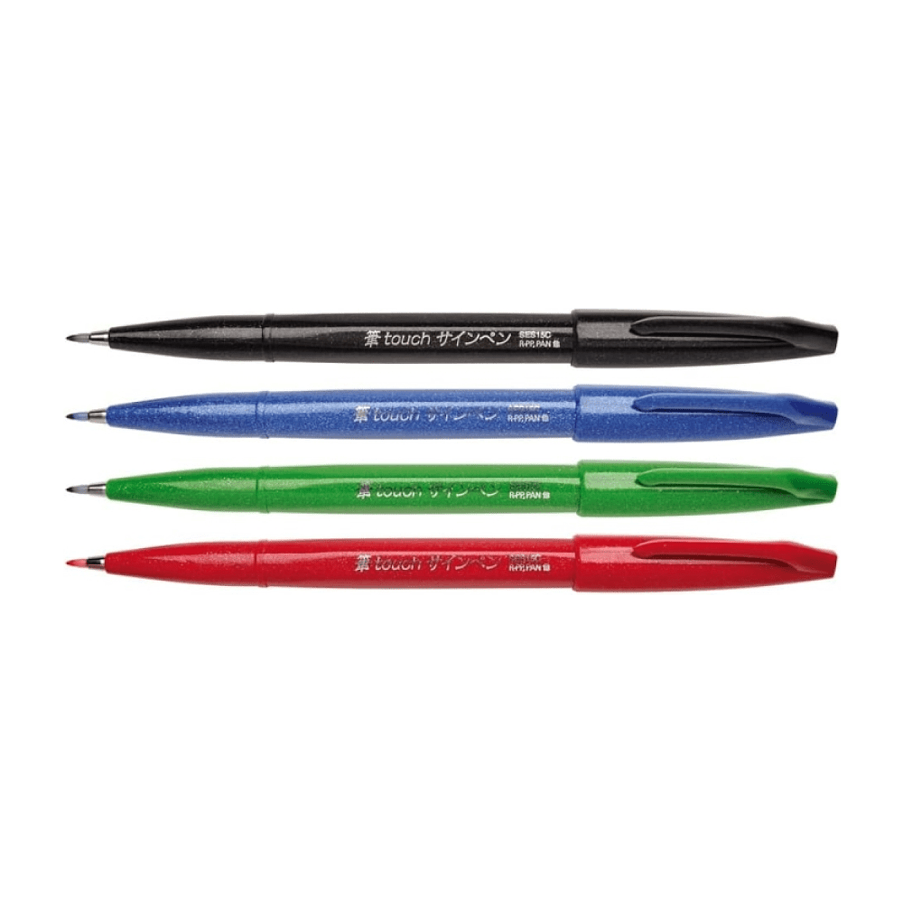 Маркер-кисть "Brush Sign pen. Basic", 4 шт - 5