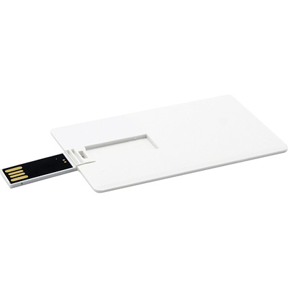 USB Flash 2.0 32 Gb VDK-009, пластик, кредитка, белый  - 2