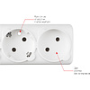 Сетевой фильтр Power Cube "SPG(5+1)-16B-1.9М", белый - 4