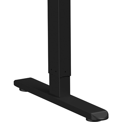 Стол с электроприводом WellDesk Basic 1300x675х18 черный/дуб термо черно-коричневый (9191456+9178193) - 5