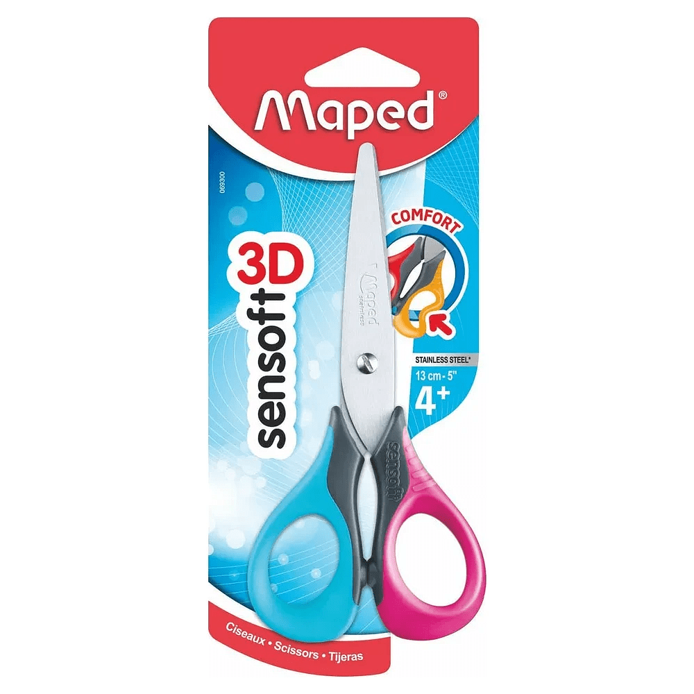 Ножницы Maped "Sensoft" для левшей, 13.5 см - 3