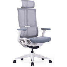 Кресло для руководителя SitZone E-303-001A-P1-WH сетка, серый