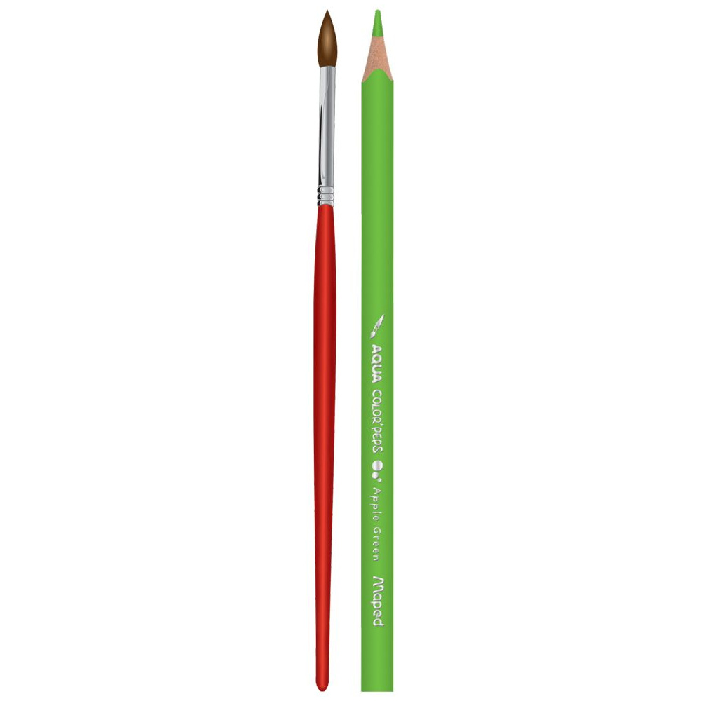 Цветные карандаши Maped "Aqua" + кисточка, 12 цветов - 3