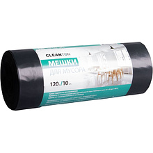Мешки для мусора ПВД "Cleanton" 40 мкм, 120 л, 10 шт/упак
