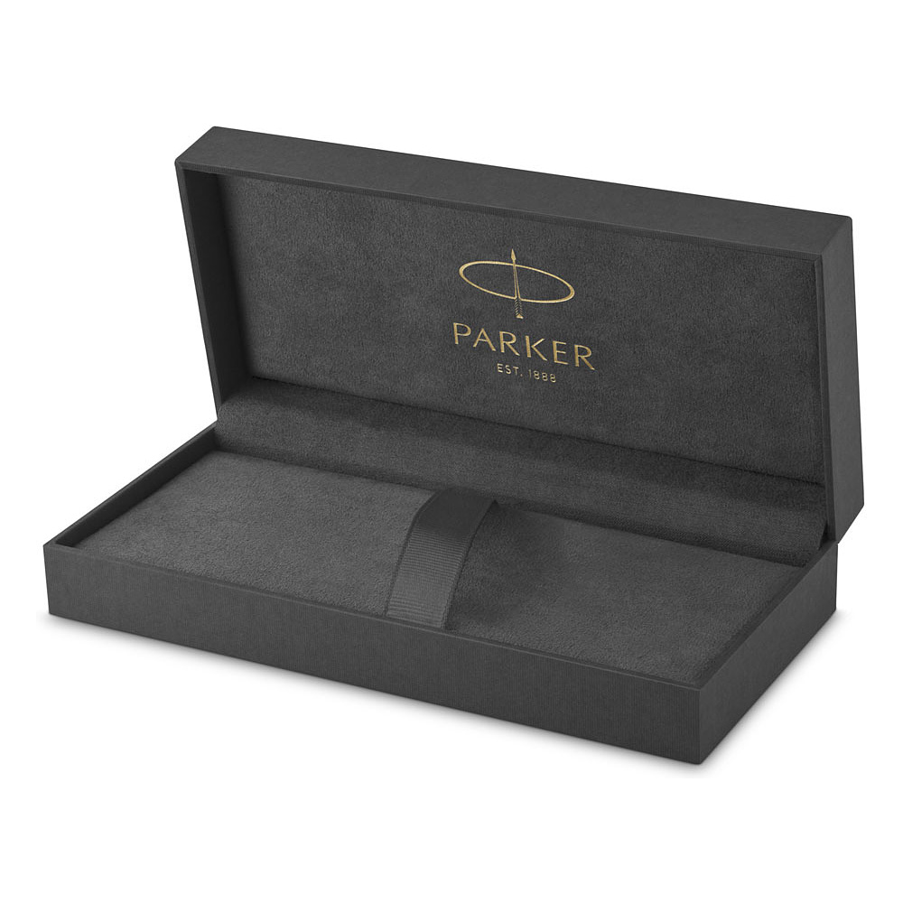 Ручка шариковая автоматическая Parker "Sonnet Lacquer Deep Black GT", 0.7 мм, черный, золотистый, стерж. черный - 3
