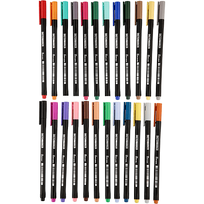 Ручка капиллярная "Sketchmarker Artist fine pen Studio", 24 шт - 11