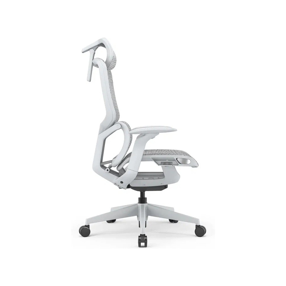Кресло компьютерное SitZone E-JX-002А, сетка, пластик, белый - 3