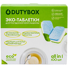 Средство для мытья посуды в посудомоечной машине "Dutybox", таблетки экологичные