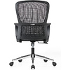 Кресло компьютерное SitZone U-069B, сетка, ткань, черный - 5