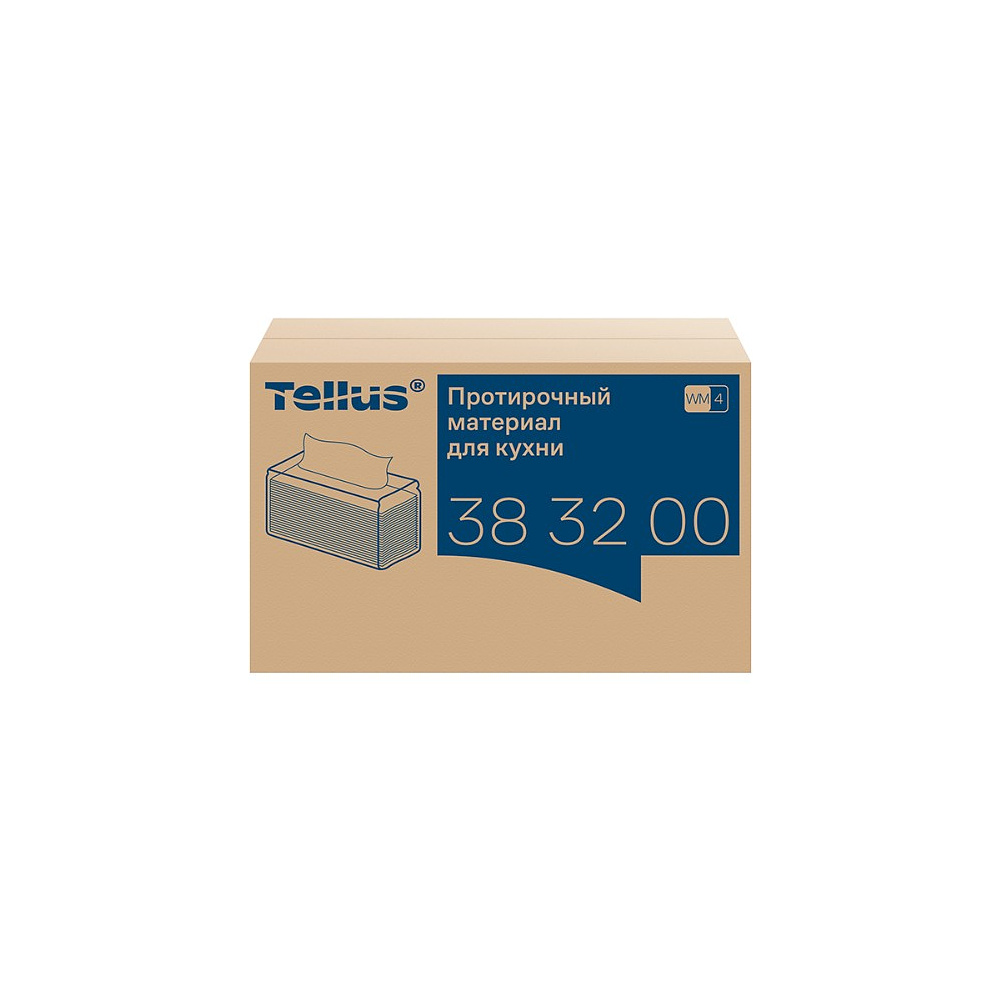 Протирочный материал нетканый Tellus, для кухни, 1 слой, 75 листов, WM4 - 3