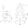 Кресло игровое Бюрократ VIKING "KNIGHT LT28 FABRIC", ткань, металл, серо-голубой  - 8