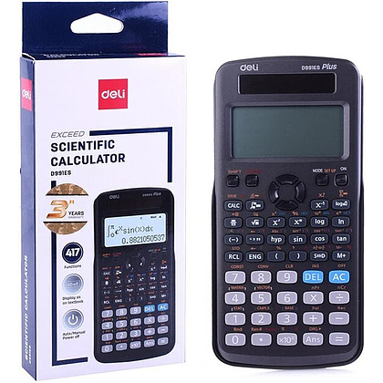 Калькулятор научный Deli Ultimate "D991ES", 12-разрядный, черный - 3