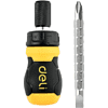 Двухсторонняя отвертка Deli YS EDL626010, с трещоткой, PH2+SL6 - 2