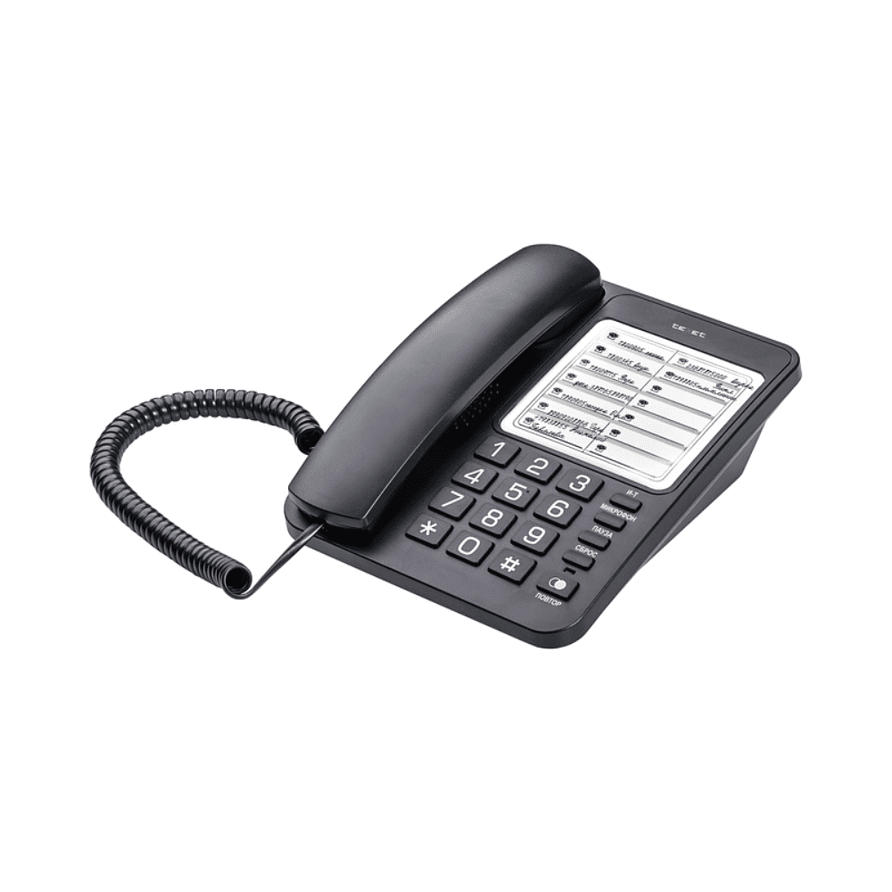Телефонный аппарат Texet "TX-234", черный - 4