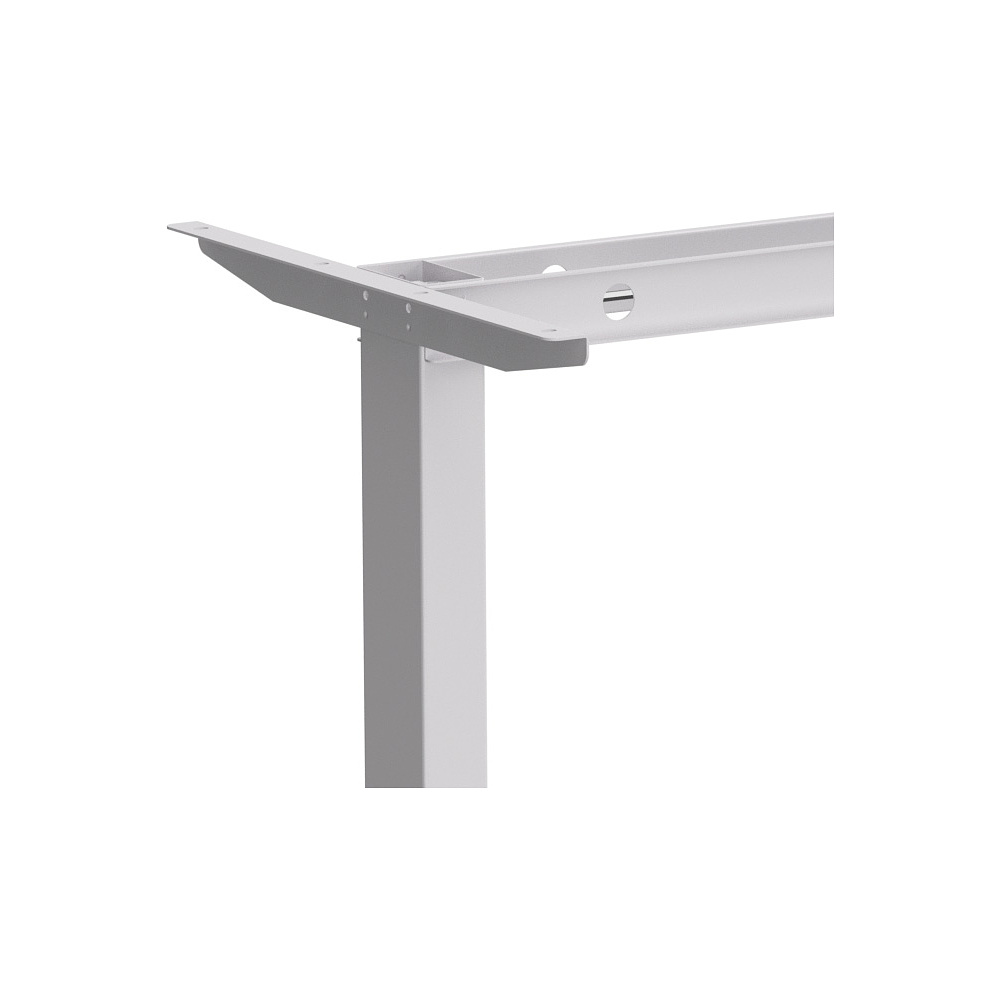 Стол с электроприводом WellDesk Basic 1300x675х18 белый/дуб хантон темный (9191460+9178197) - 4