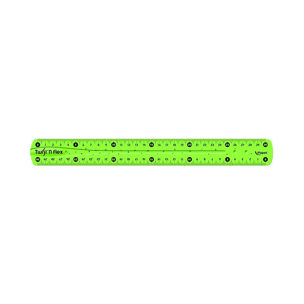 Линейка Maped "Twist n Trace" неломающаяся, 30 см, ассорти - 3