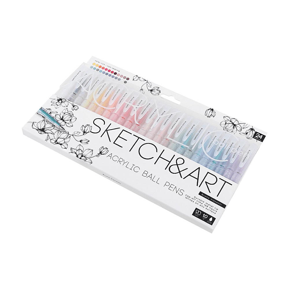 Набор ручек акриловых "Sketch&Art", 1 мм, 24 шт, ассорти - 2
