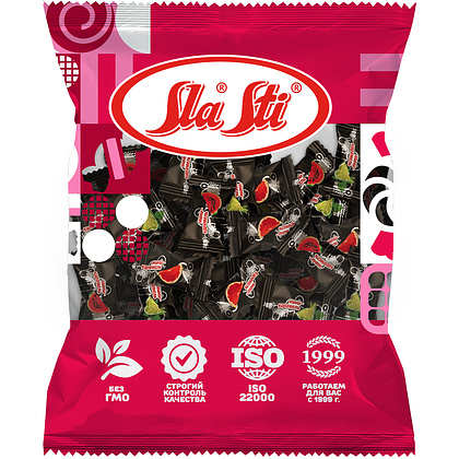Карамель леденцовая "Sla Sti. Микс", 200 г, со вкусом мохито, арбуз, грейпфрут