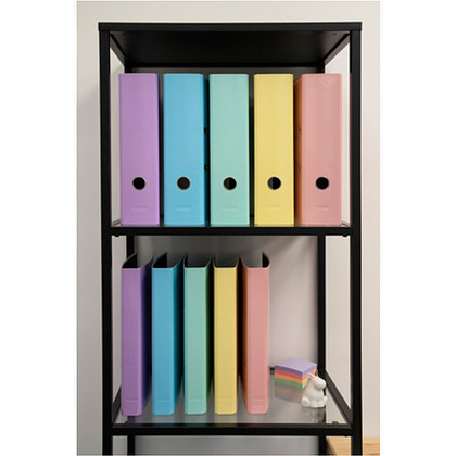 Папка-регистратор "Aquarel", А4, 80 мм, ламинированный картон, фиолетовый - 7