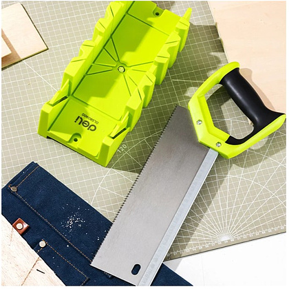 Стусло с ножовкой Deli GS EDL580900, 22.5°/45°/90°, 13 TPI, 300 мм, черный, зеленый - 20