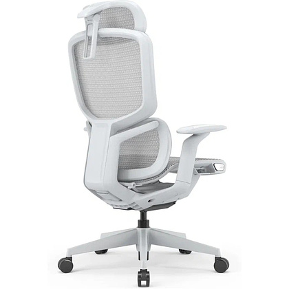 Кресло компьютерное SitZone E-JX-002А, сетка, пластик, белый - 4