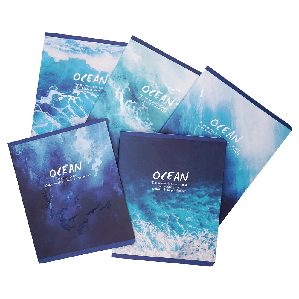 Тетрадь "Ocean", А5, 48 листов, клетка, синий - 5