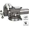 Тиски стальные Deli YS EDL2904Z, поворотные, с наковальней, 4"-100 мм - 7