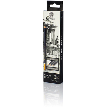 Карандаш чернографитный "Artea", 3B - 2
