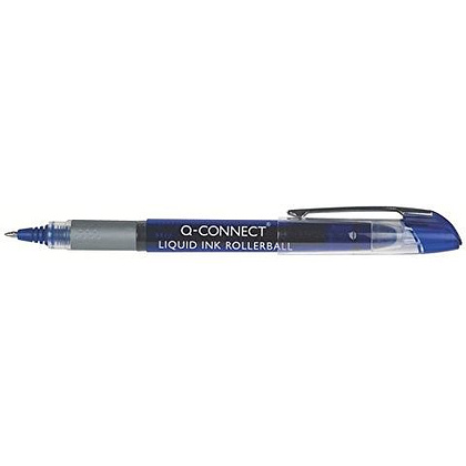 Ручка-роллер "Q-CONNECT", 0.5 мм, синий, стерж. синий - 2