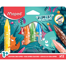 Мелки восковые Maped "Jungle fever Wax Jumbo"
