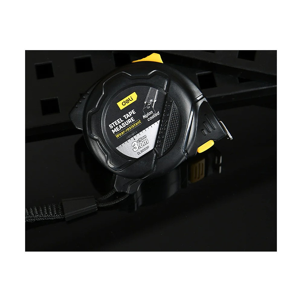 Рулетка Deli YS EDL9003P, 3 м х 16 мм, желтый, черный - 7