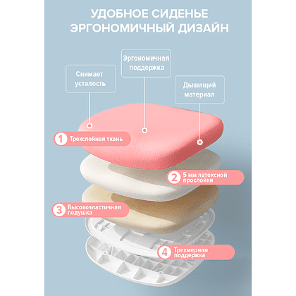 Кресло детское Everprof Kids 101, ткань, пластик, розовый - 7