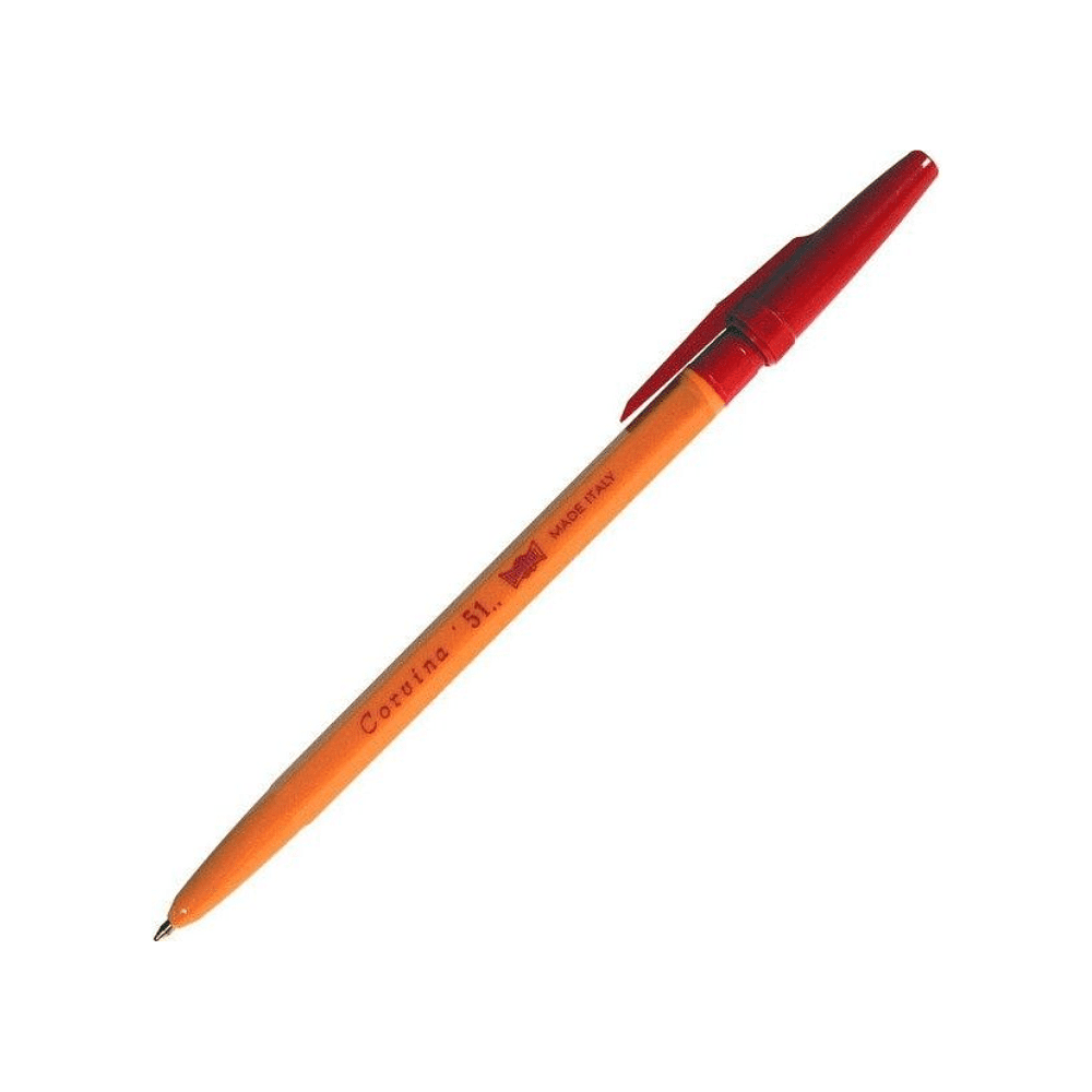 Ручка шариковая "Corvina", 1.0 мм, оранжевый, красный, стерж. красный - 2