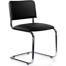 Стул для посетителей EVERPROF Сильвия экокожа Pegasso black, черный
