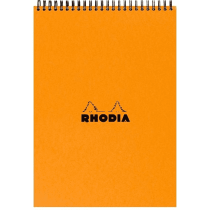 Блокнот "Rhodia", A4, 80 листов, клетка, оранжевый