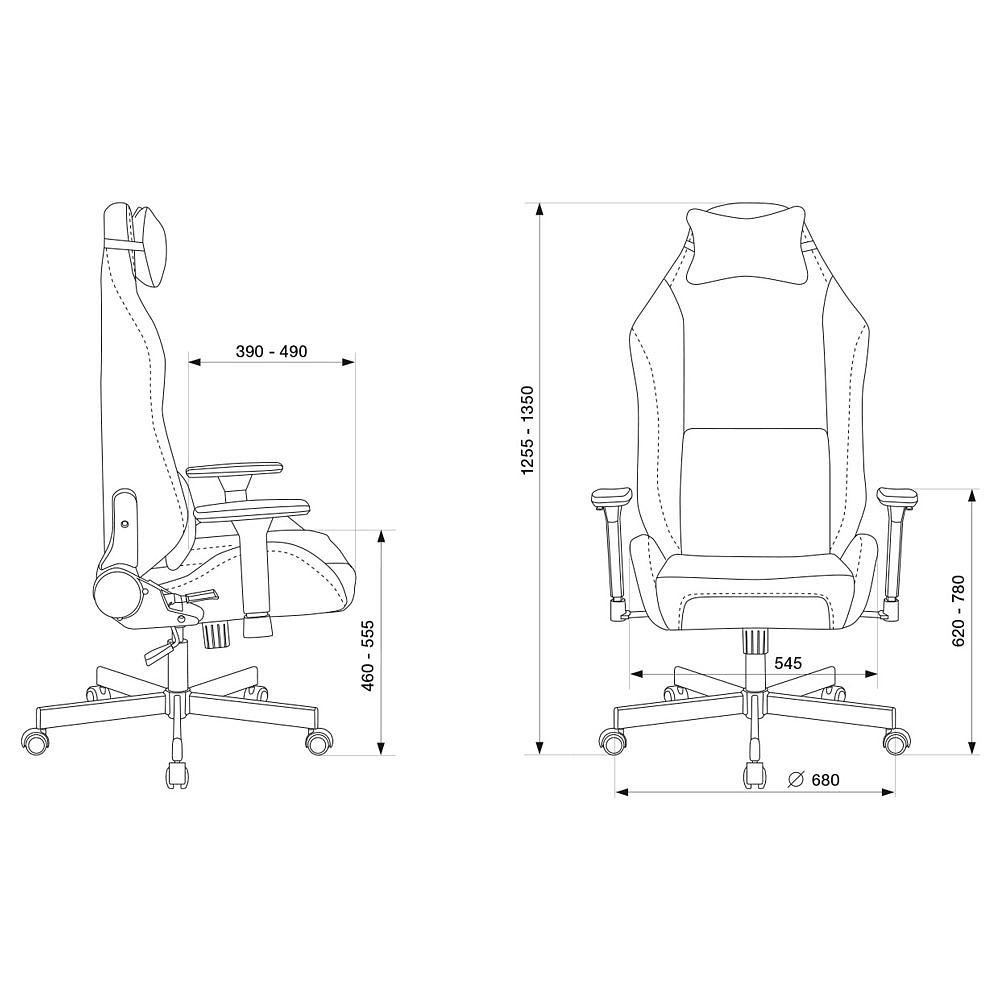 Кресло игровое Бюрократ "VIKING KNIGHT N1 Fabric", ткань, металл, синий - 16