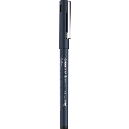 Ручка капиллярная "Schneider Fineliner Pictus", 0.1 мм, черный - 2