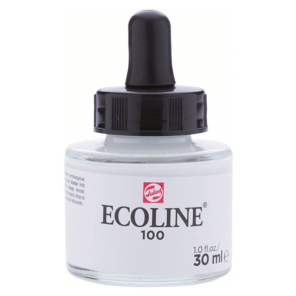 Жидкая акварель "ECOLINE", 100 белый, 30 мл