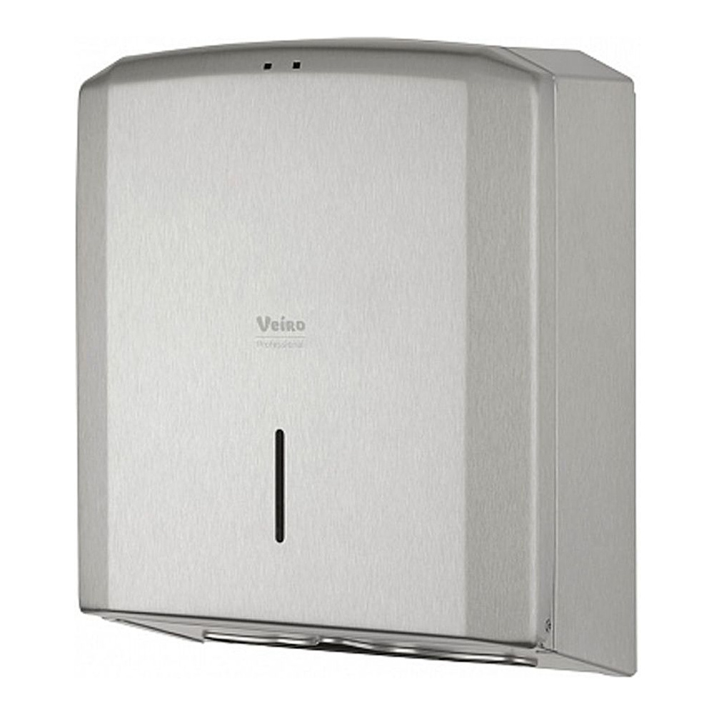 Диспенсер VEIRO Professional "PRIMA Steel" для полотенец листовых, металл