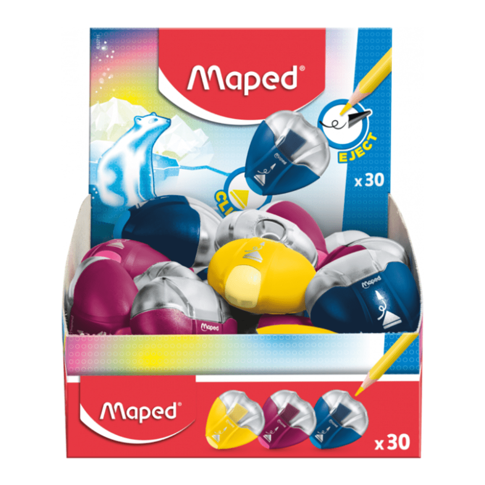 Точилка Maped "IGloo Eject", 1 отверстие, с контейнером, ассорти - 4