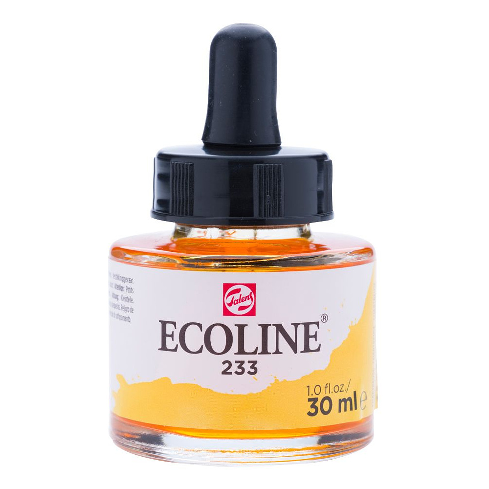 Жидкая акварель "ECOLINE", 233 желтый шартрез, 30 мл