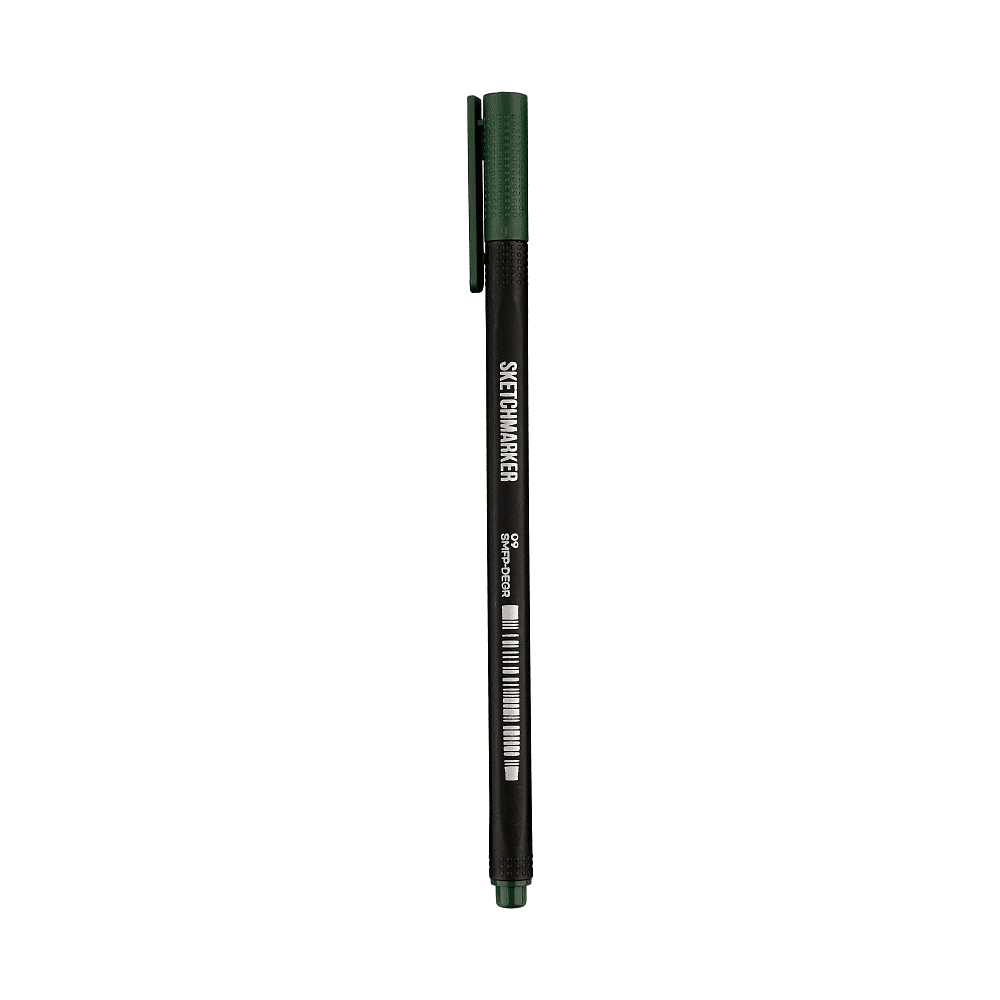 Ручка капиллярная "Sketchmarker Artist fine pen", 0.4 мм, зеленый насыщенный