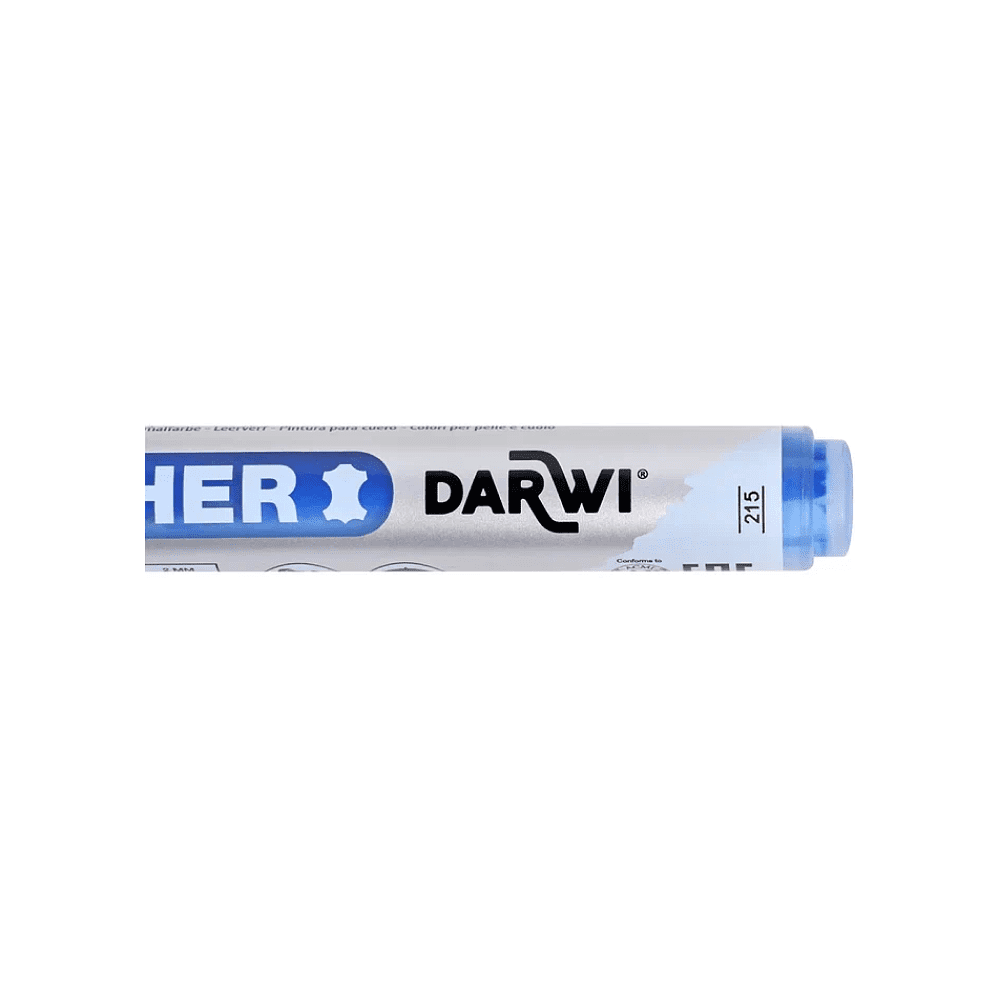 Маркер акриловый для кожи "Darwi", 2 мм, светло-синий - 3