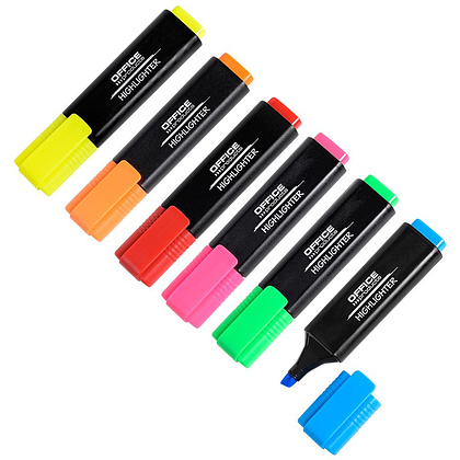 Маркер текстовый "Office Products", красный - 2