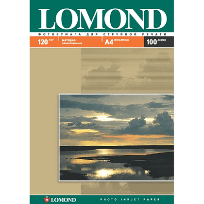 Фотобумага матовая для струйной фотопечати "Lomond", А4, 50 листов, 220 г/м2 - 2