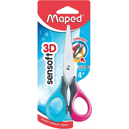 Ножницы Maped "Sensoft" для левшей, 13.5 см - 3