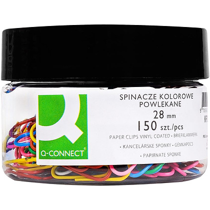 Скрепки "Q-Connect", 28 мм, 150 шт, ассорти