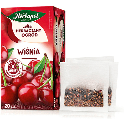 Чай "Herbapol", 20 пакетиков x2.7 г, фруктовый, со вкусом вишни