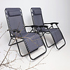 Кресло складное AksHome RELAX, ткань, серый, сталь черная - 13